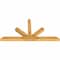 Ekena Millwork Saratoga Rough Sawn Timber Gable Bracket, Western Red Cedar, 72"W x 36"H x 4"D x 4"F, 12/12 Pitch GBW072X36X0404SAR00RWR - alternate 2
